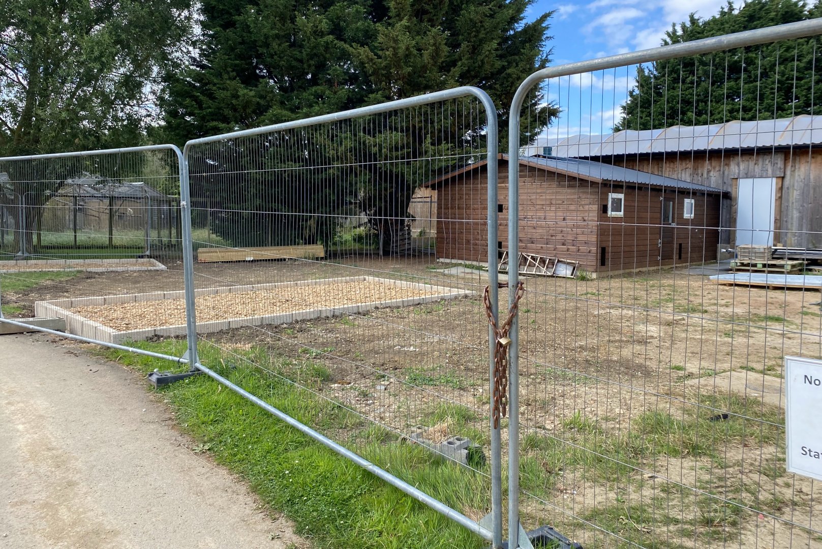 Updated building work and new hard standing, Hamerton, UK