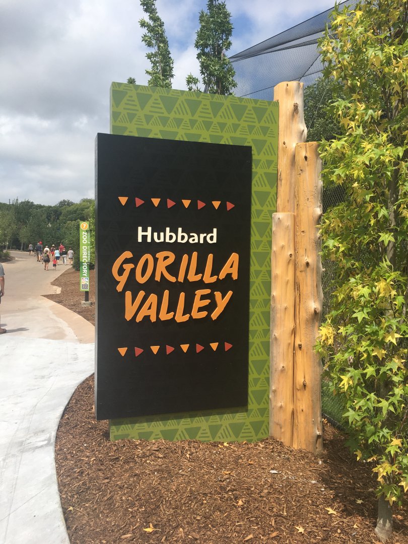 Updated Gorilla Valley Sign
