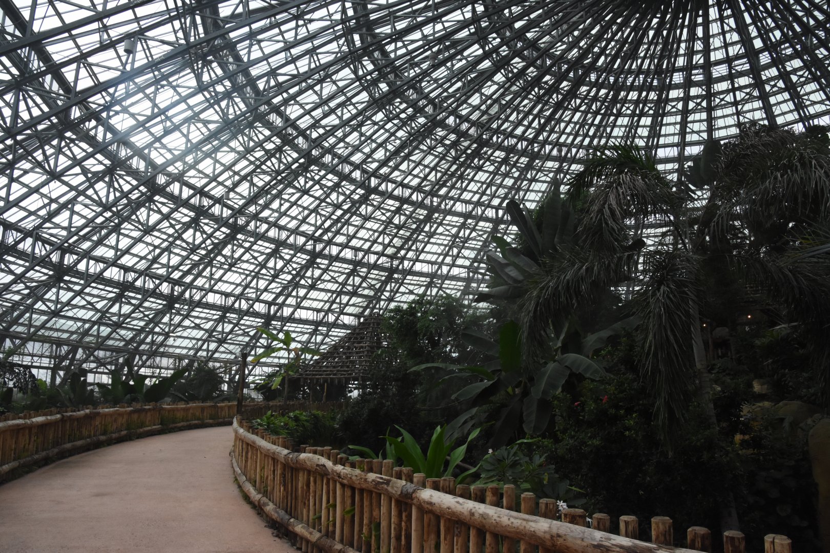 Upper path through dome