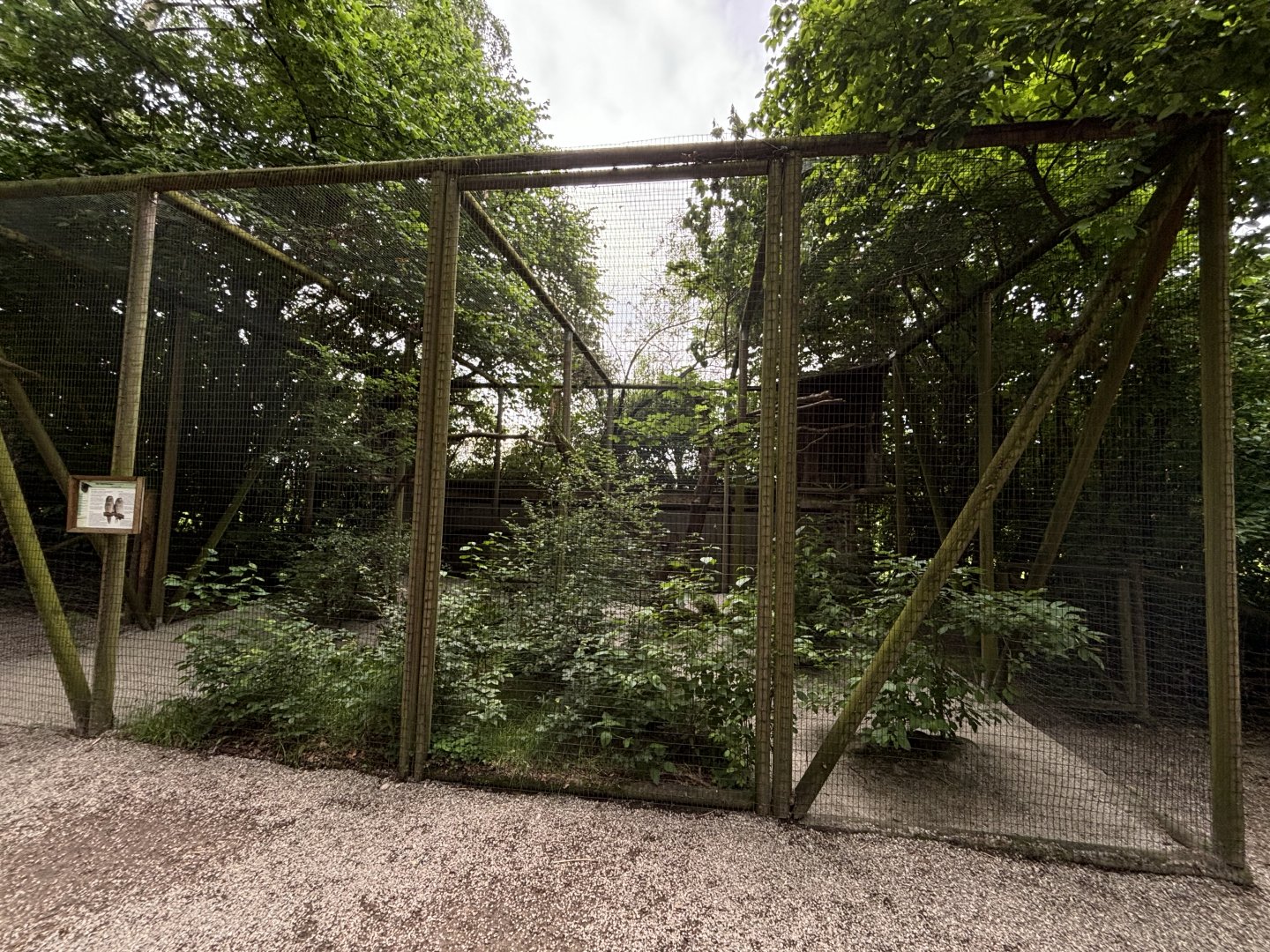 Ural Owl Enclosure at Wildpark Poing