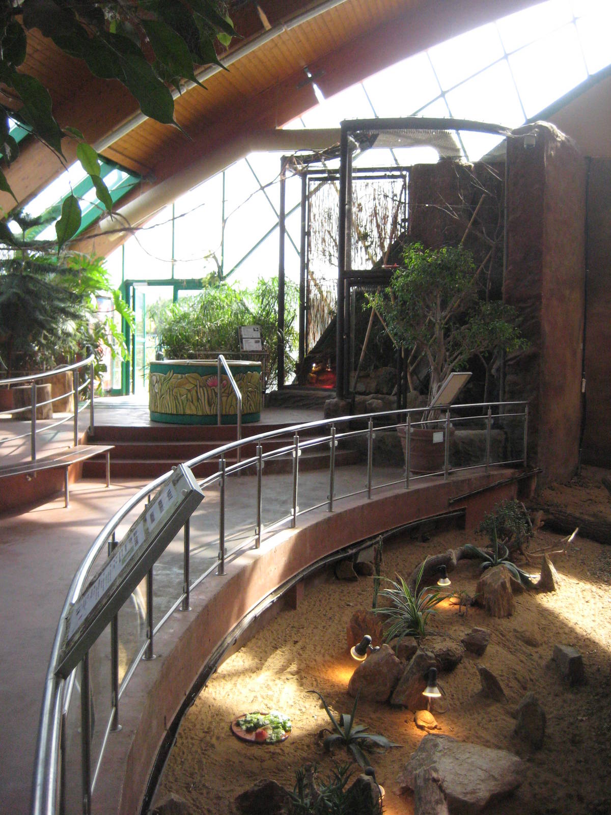 Usti nad Labem Elephnat House Tortoise exhibit and Aviary