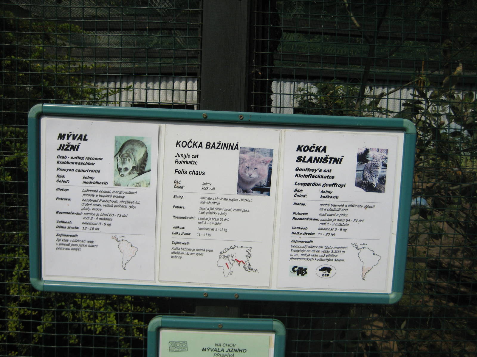 Usti nad Labem-Small Carnivor Exhibit Signs