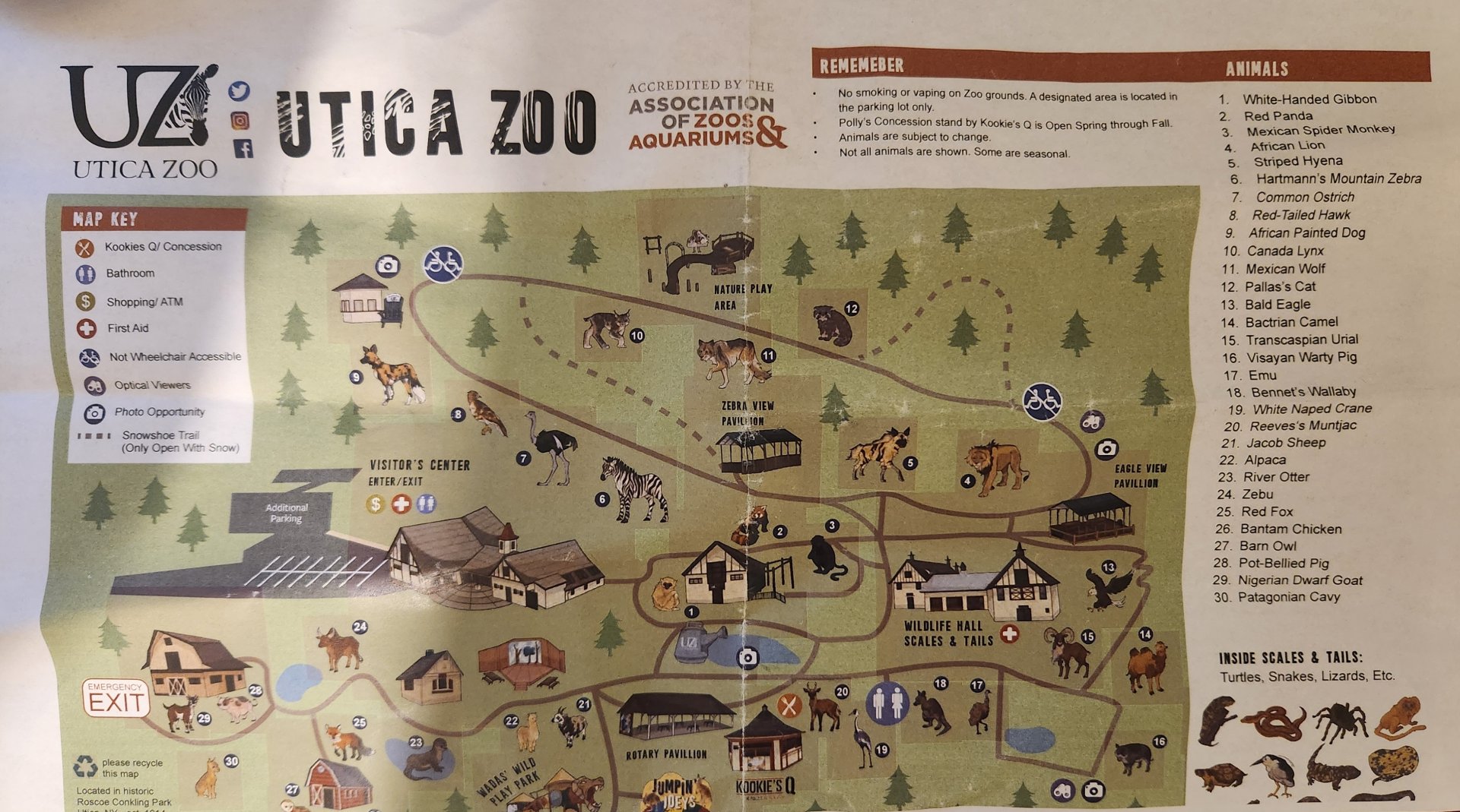 Utica Zoo - Map (2024)
