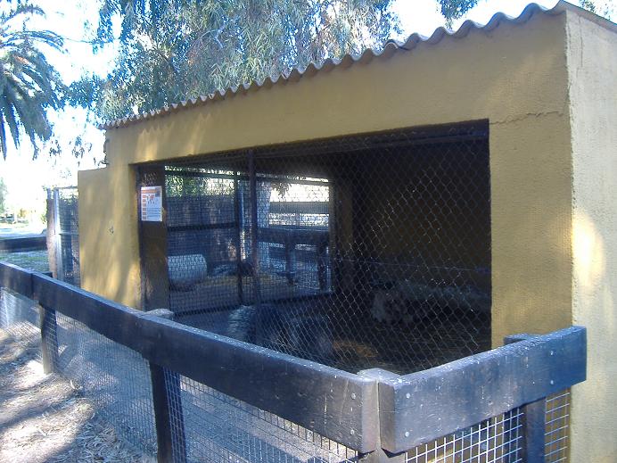 Vergel Safari Park porcupine cage