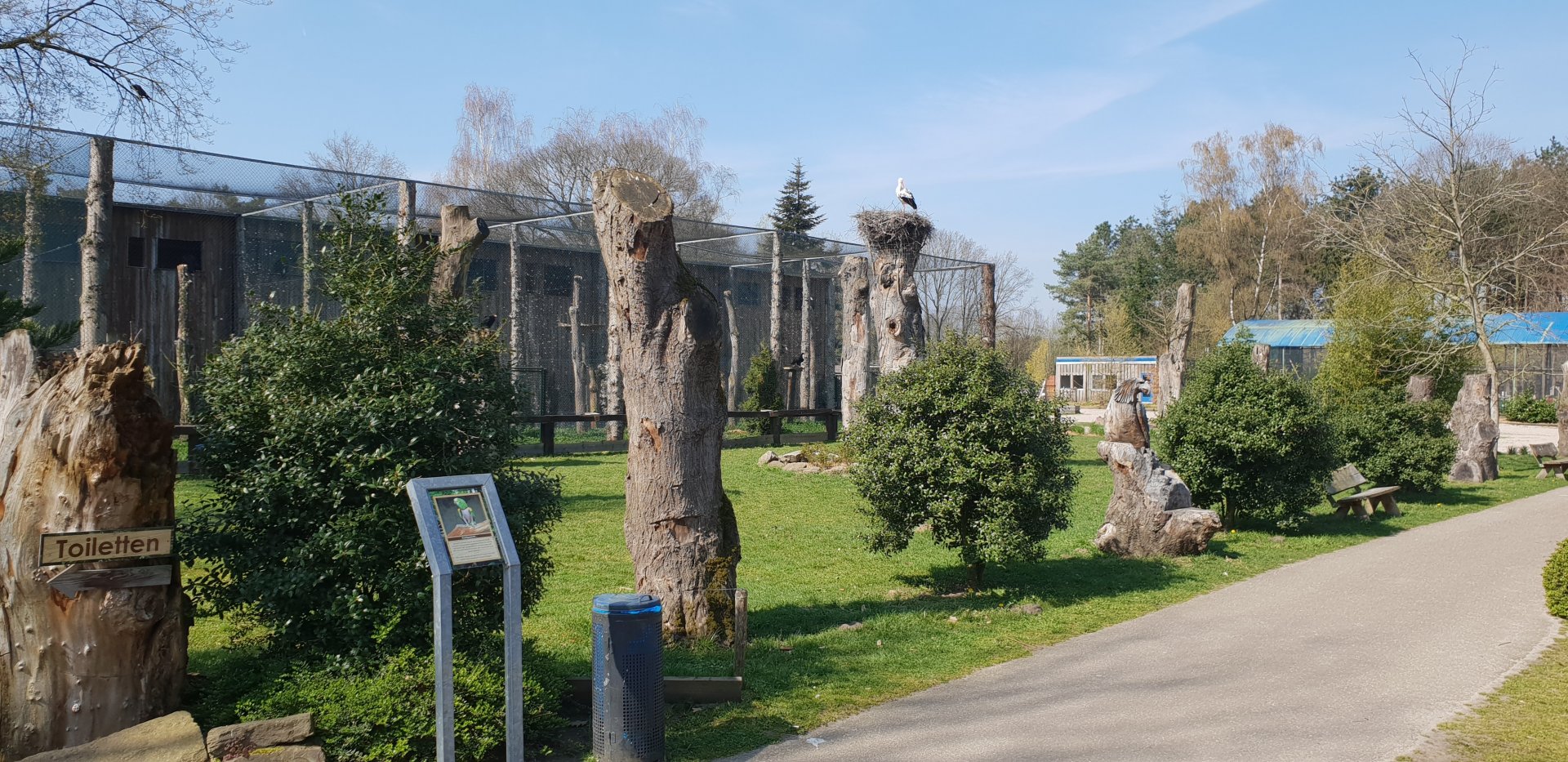 Verreaux eagle and Steller's sea-eagle aviaries
