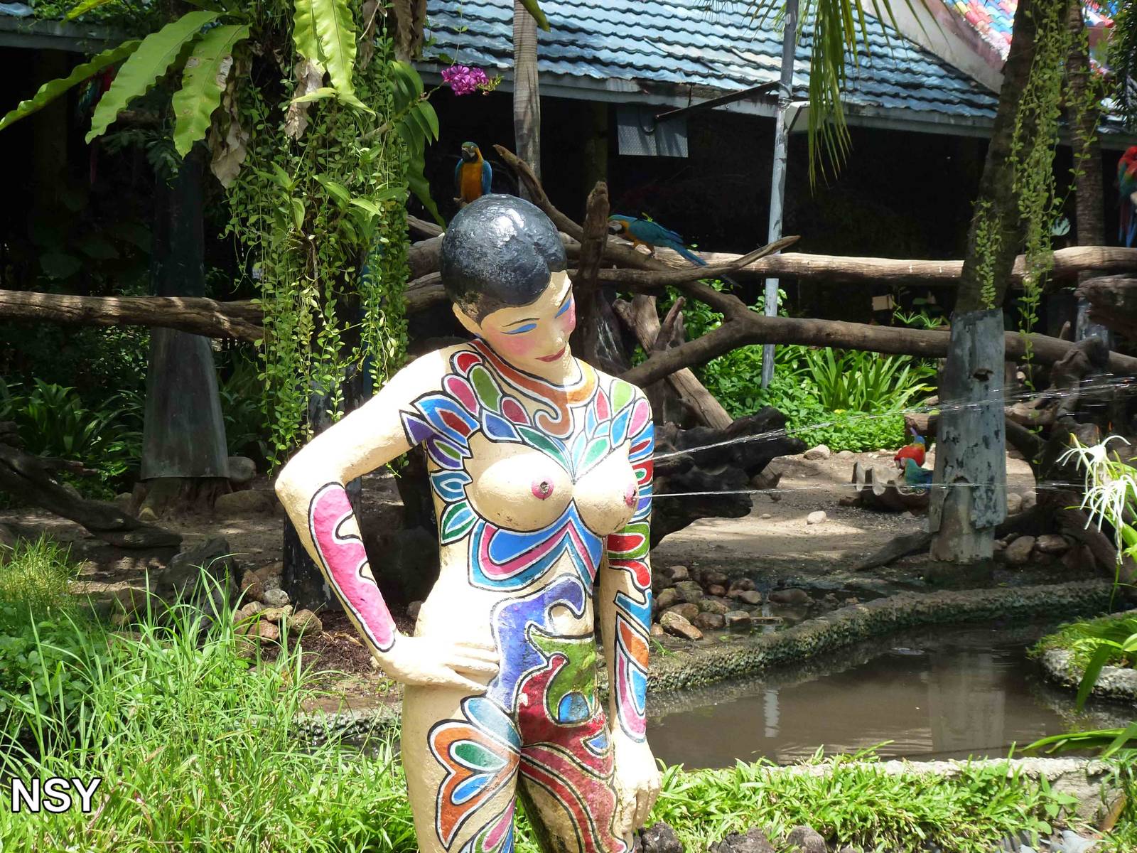 Very odd water feature, June 2013.