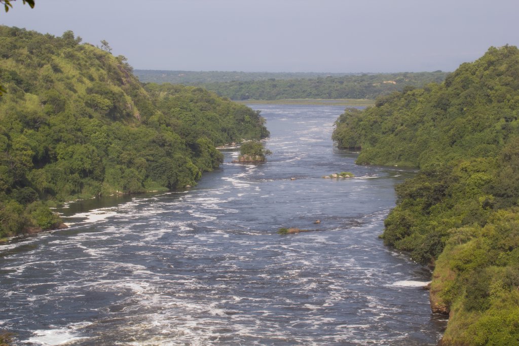 Victoria Nile from above Murchison Falls