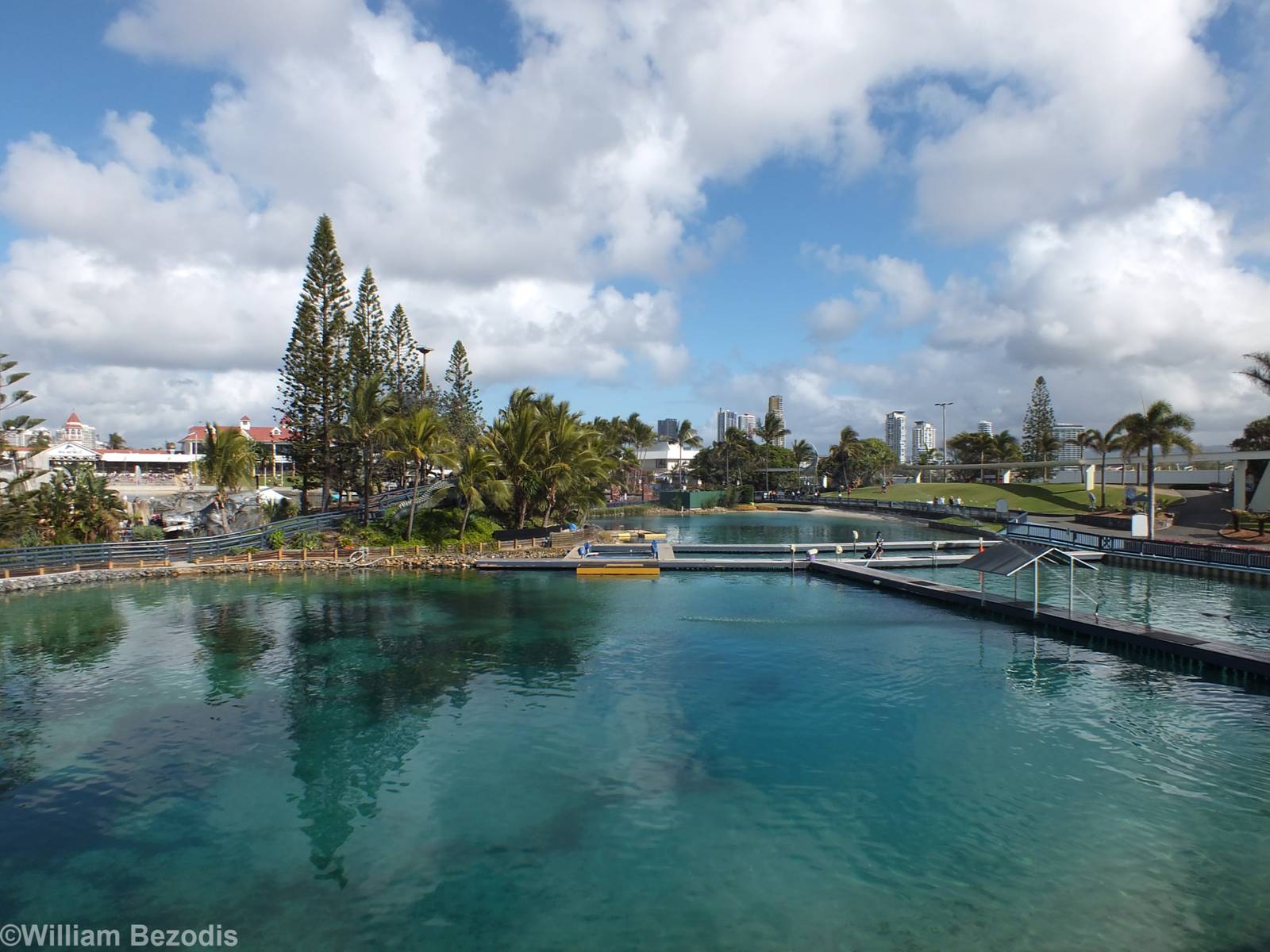View Across Dolphin Pools