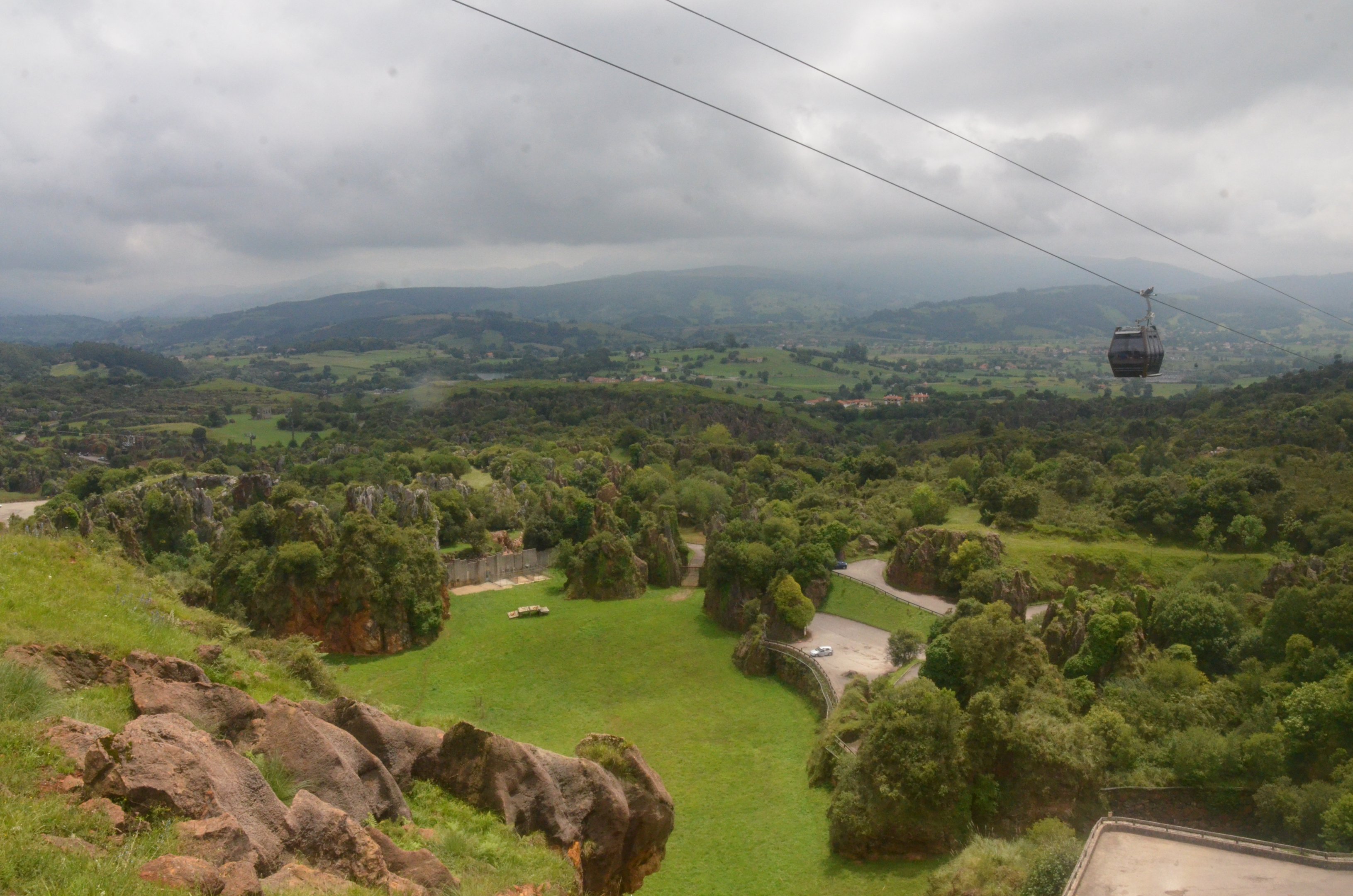 View Across Lion Enclosure at Cabarceno, 08/07/17
