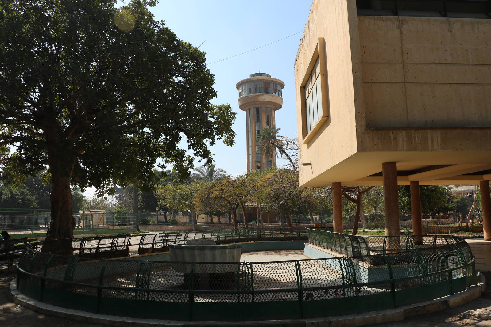 View across to the observation tower, February 2016