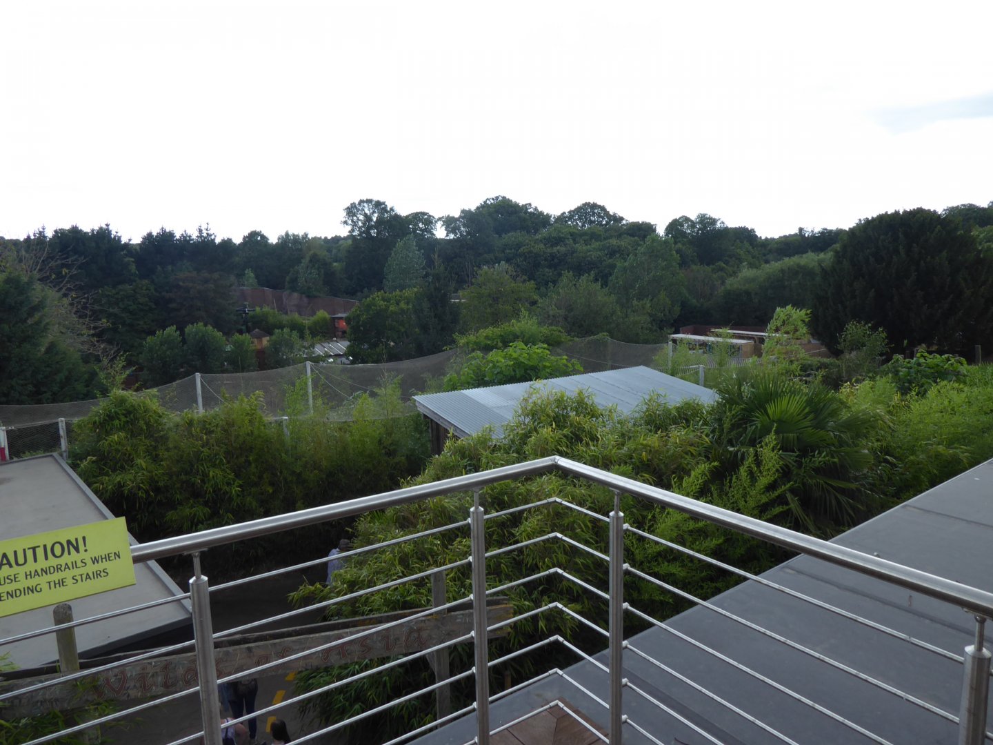 View across zoo from upper level Chimpanzee viewing area 050819