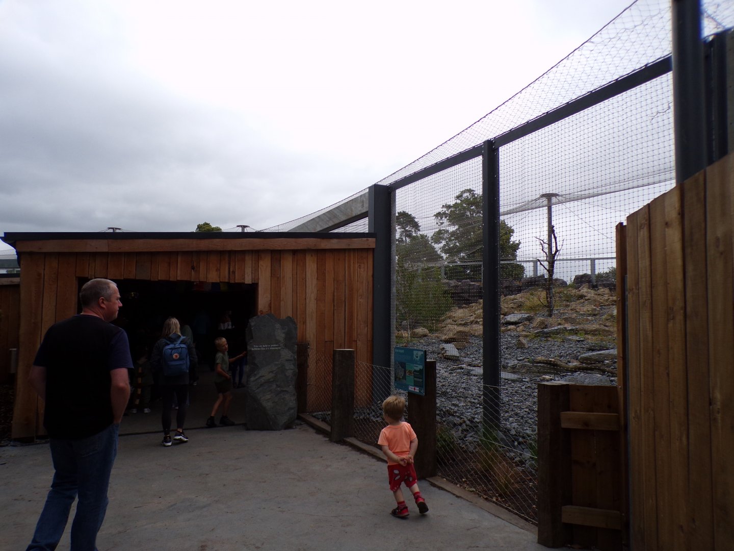 View alongside snow leopard enclosure 29.6.24