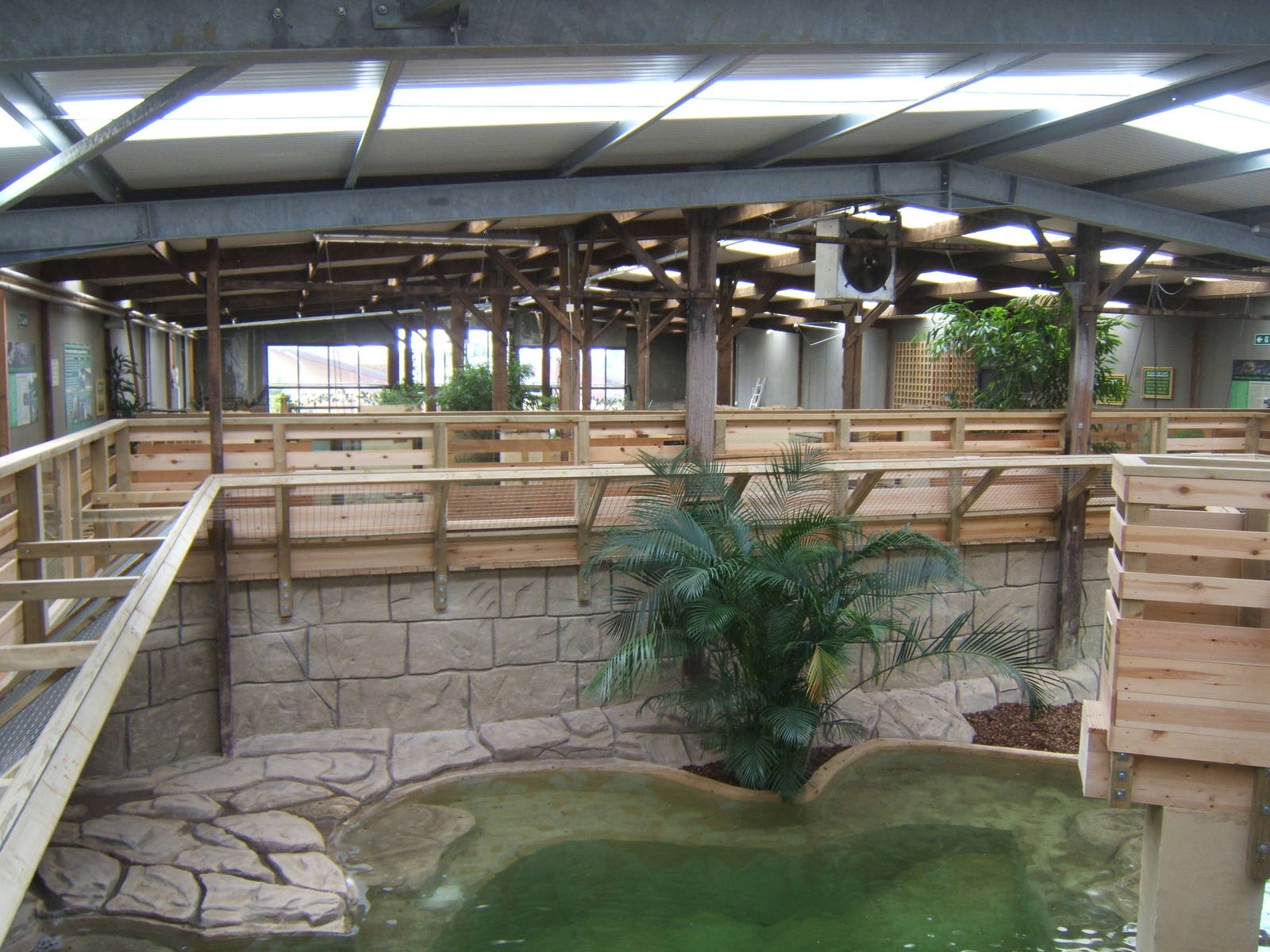 View from back of the extension of the Large Croc House