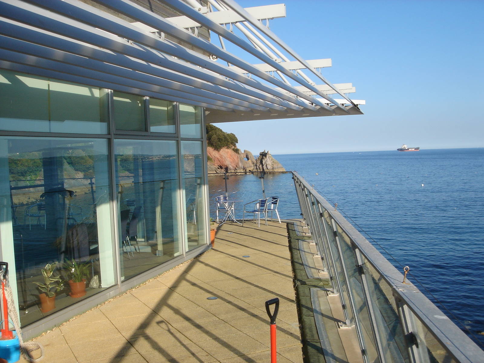 View from balcony at Living Coasts
