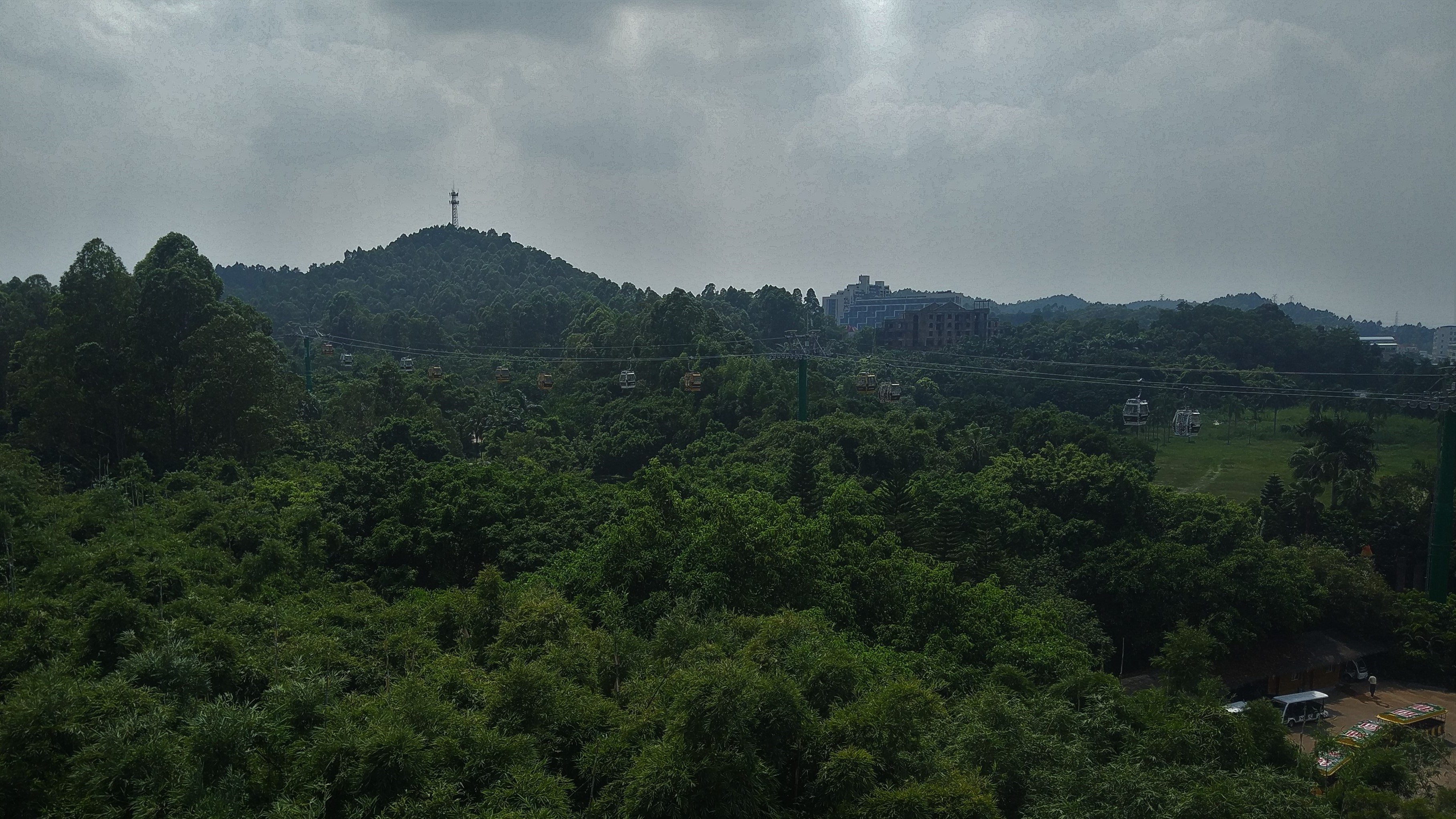 View from Cable Car towards Cable Car