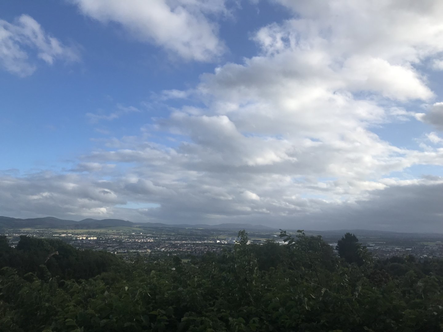 View from hilltop viewpoint