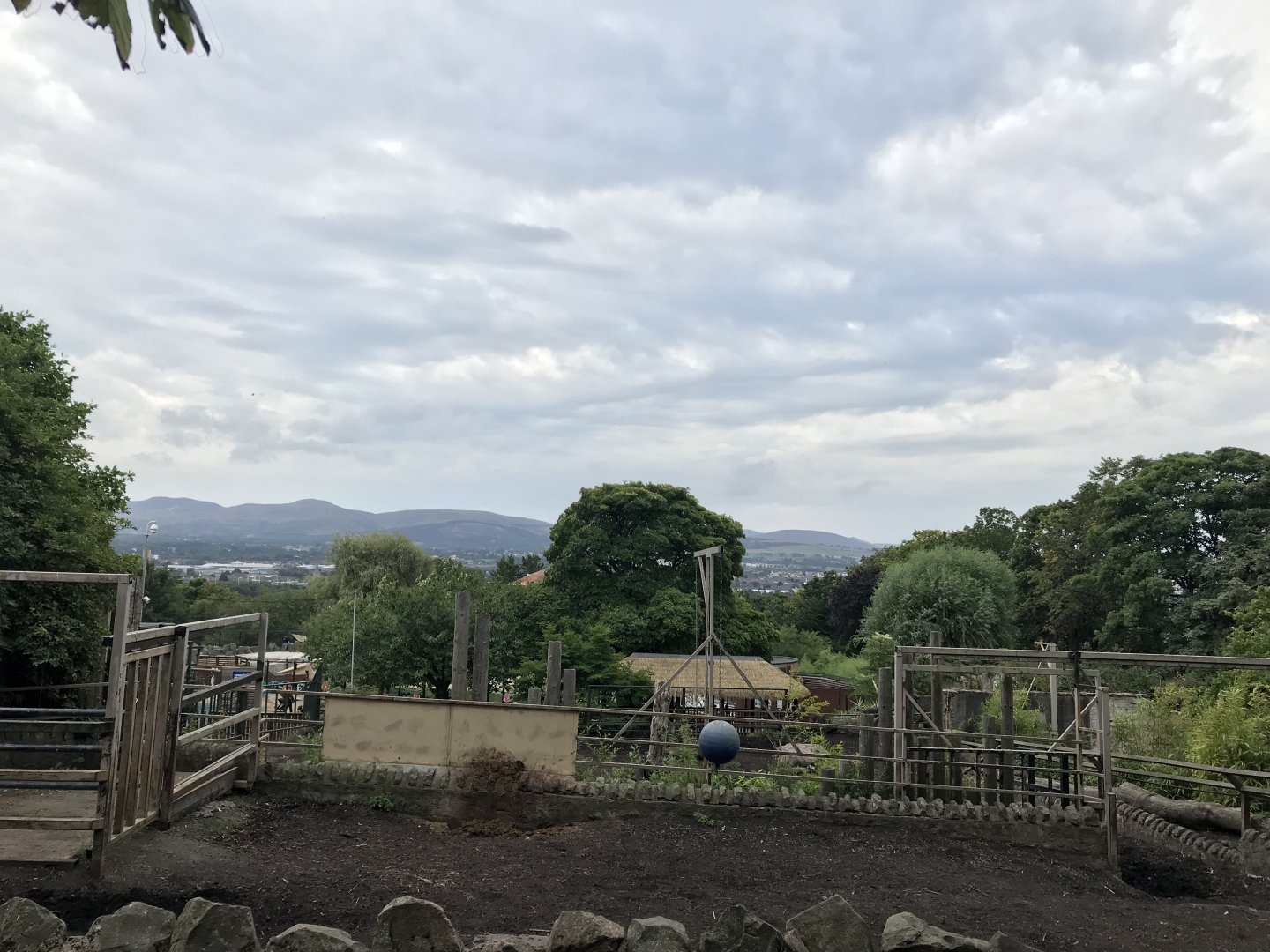 View from Indian rhino enclosure