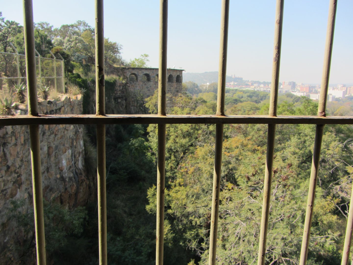 View from one Big Cat Viewing Turret to Another