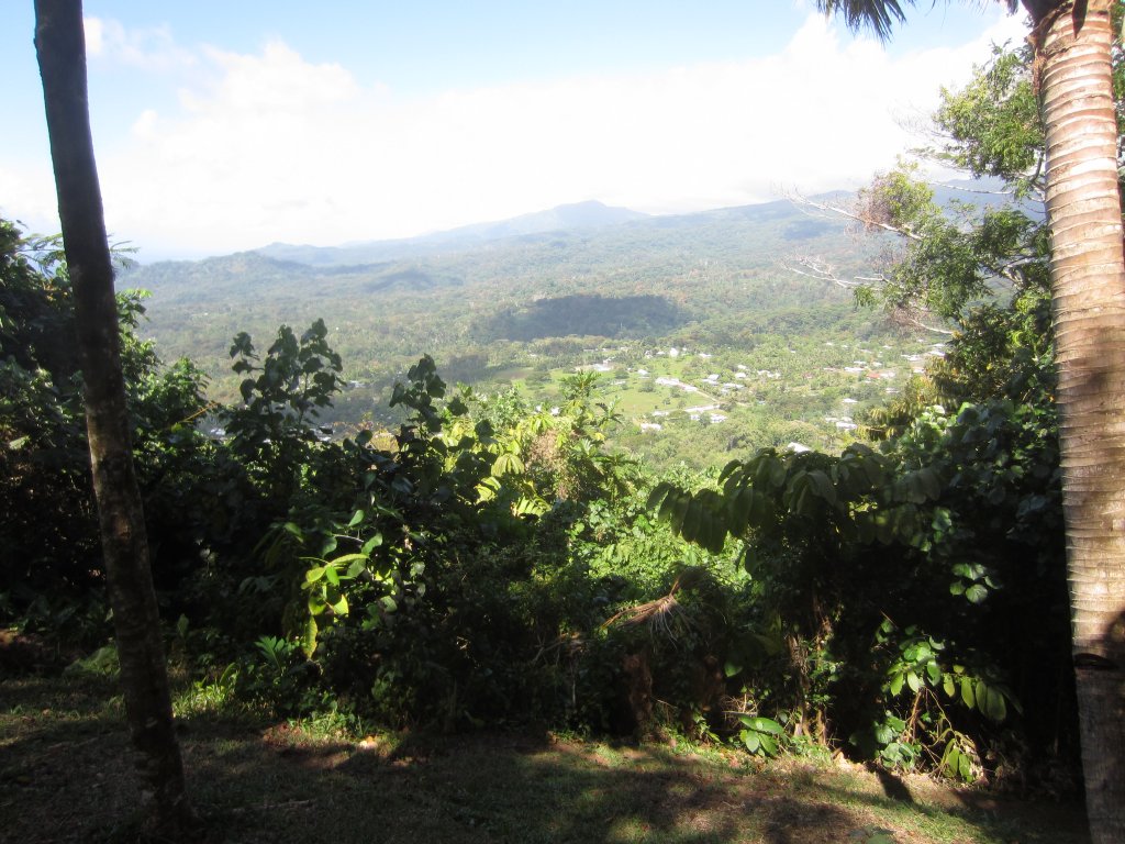 View from Stevenson's Tomb on Mt Vaea