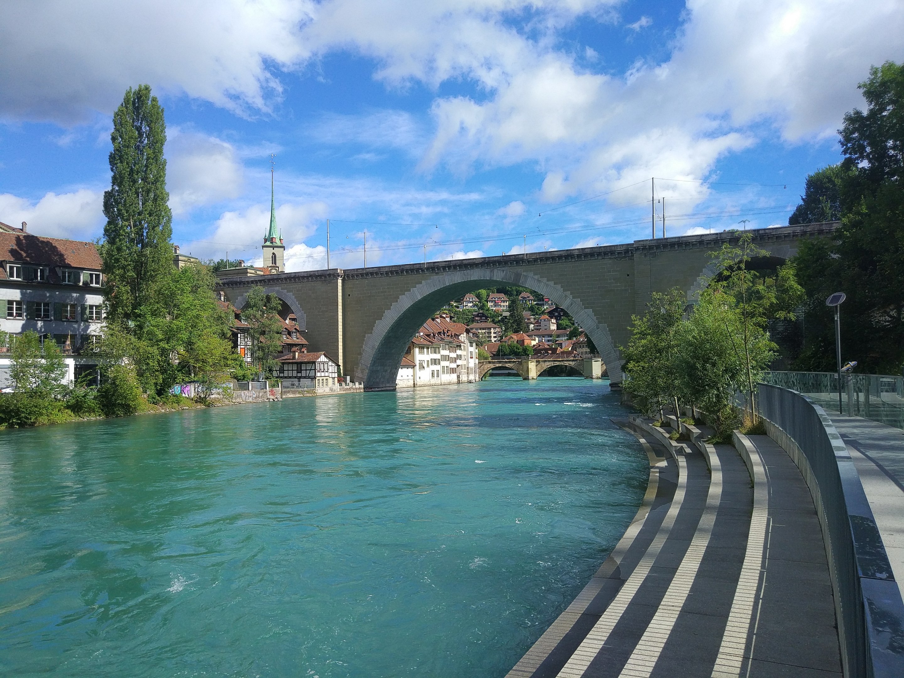 View from the bottom of the enclosure