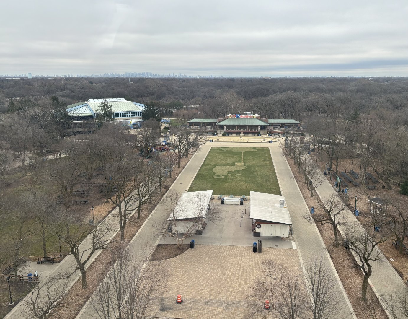 View from the ferris wheel: East Mall