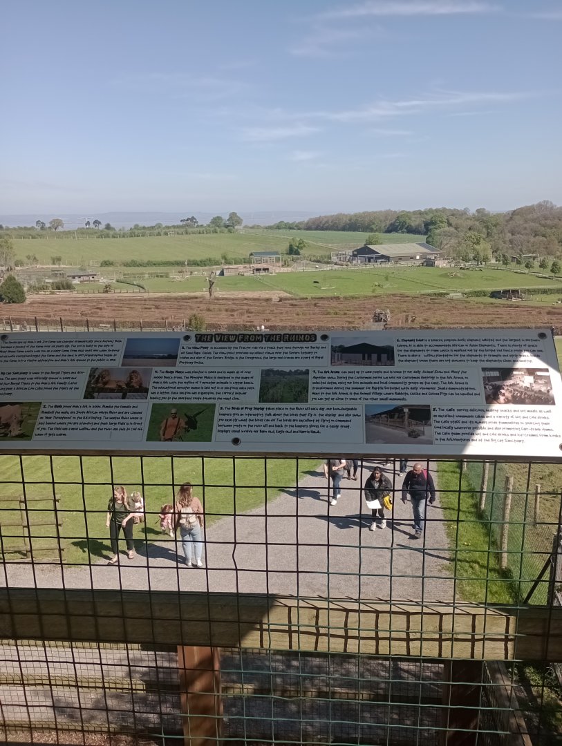 View from the hill sign