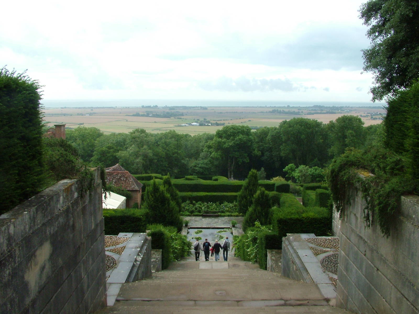 View from the Manor gardens at Port Lympne, 01/08/10