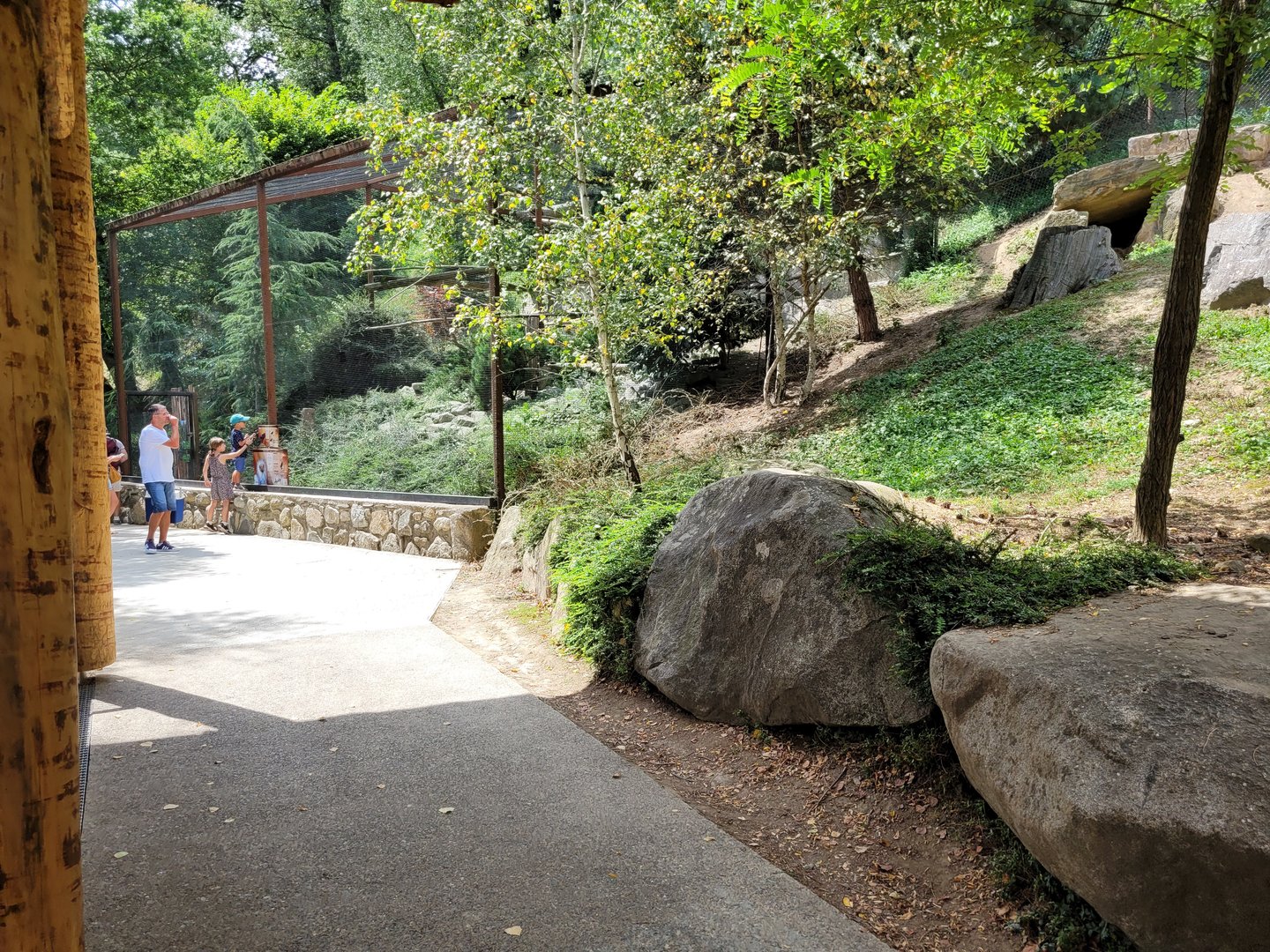 View from the wallaby exhibit -Parc Animalier des Pyrénées (2023)