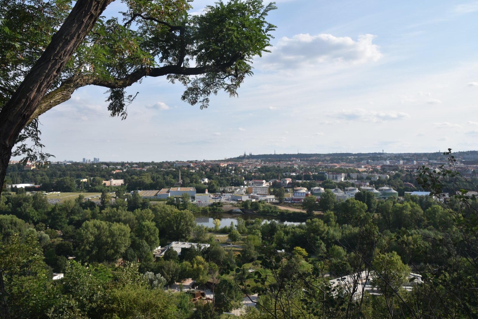View from the zoo over Prague