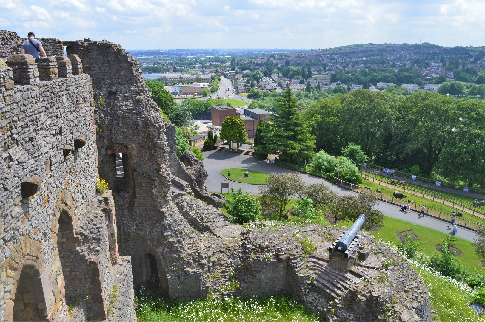 View from top of castle keep