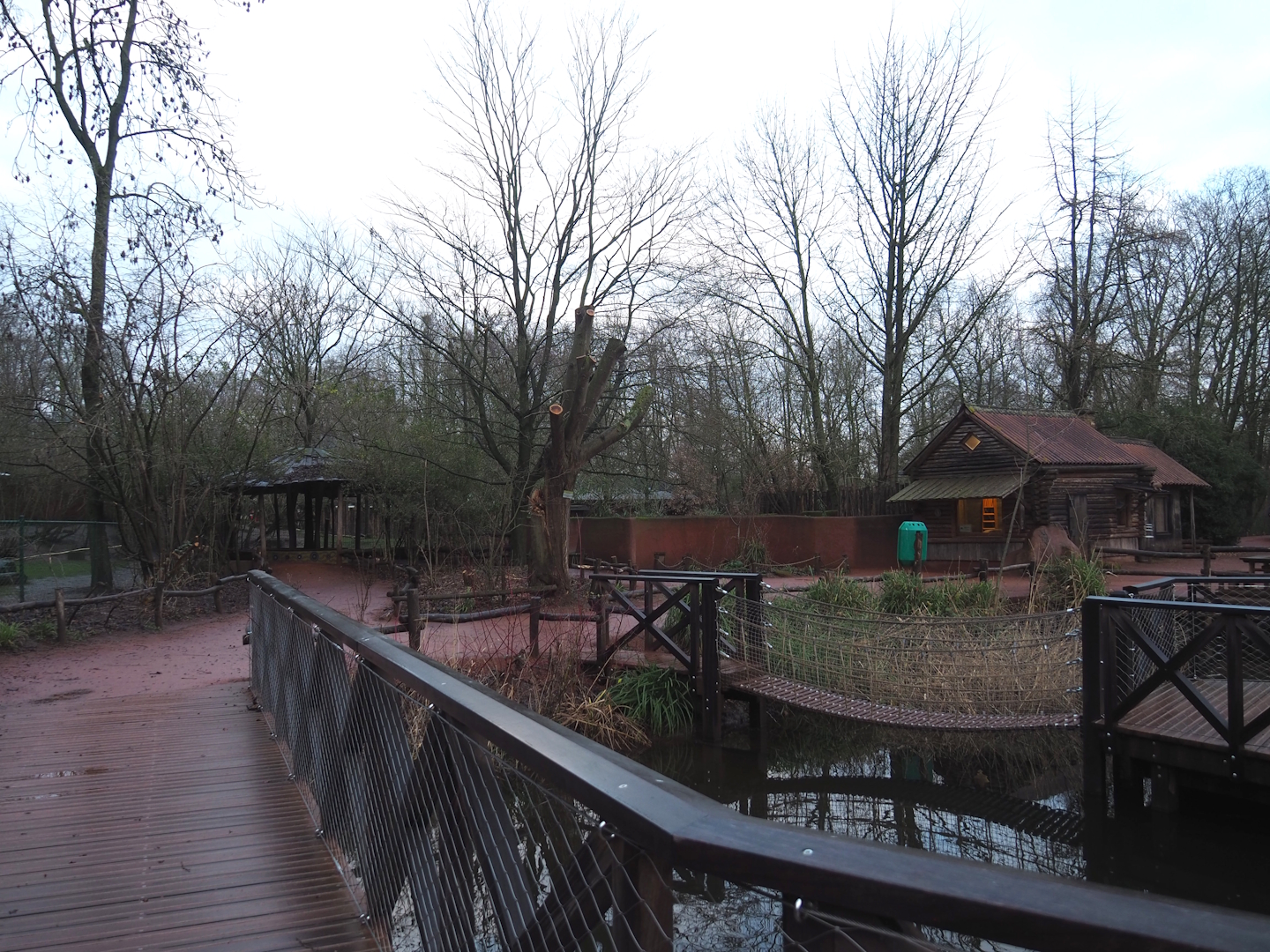 View in Australian area - Emu/Kangaroo/Wallaby/Tasmanian devil viewing shelter and Tasmanian devil house and exhibit, 2024-01-01
