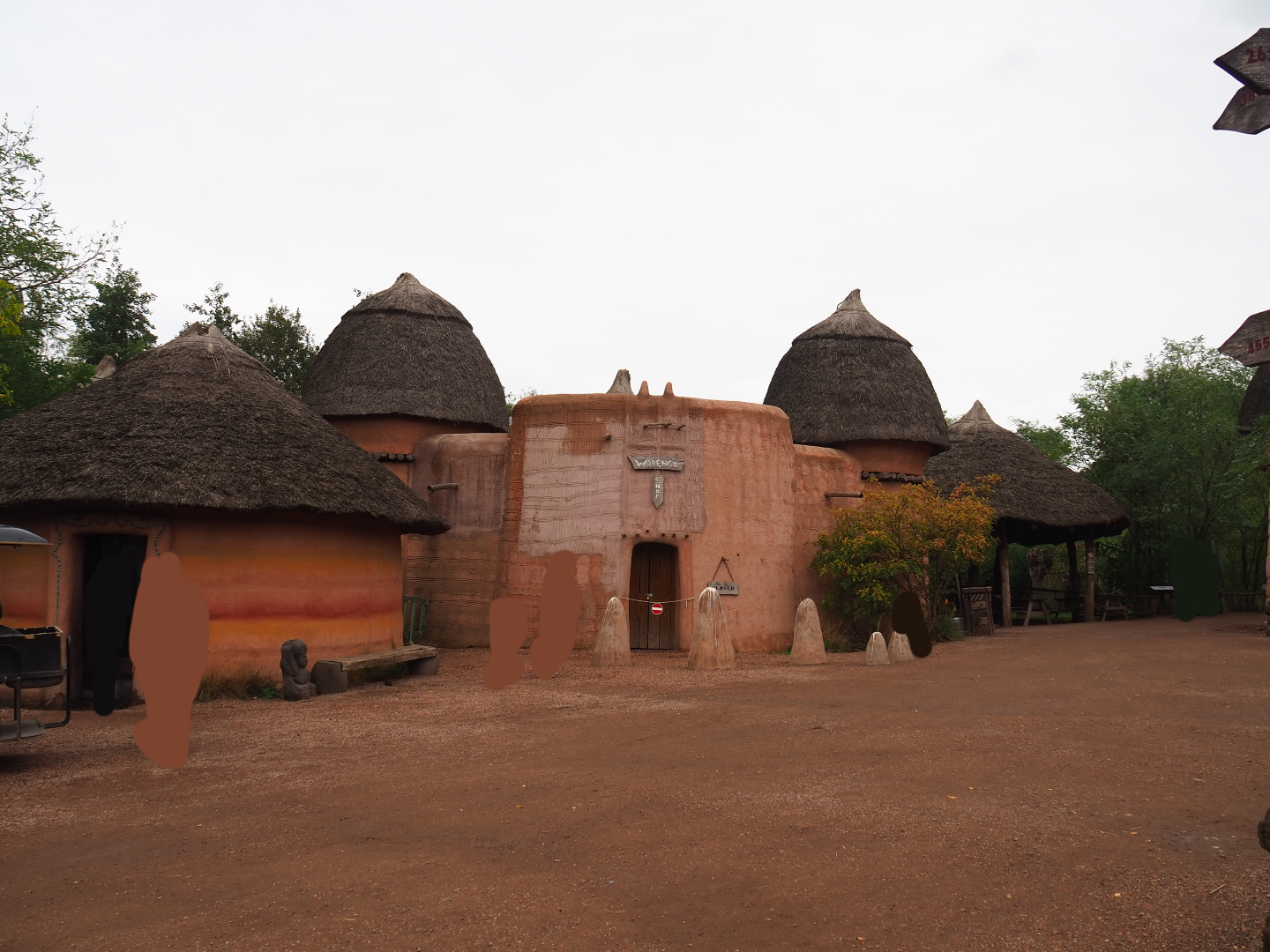 View in the African village, 2019-10-04