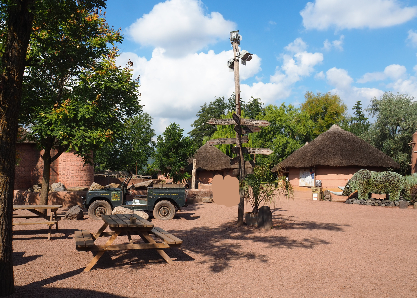 View in the African village, 2020-09-02