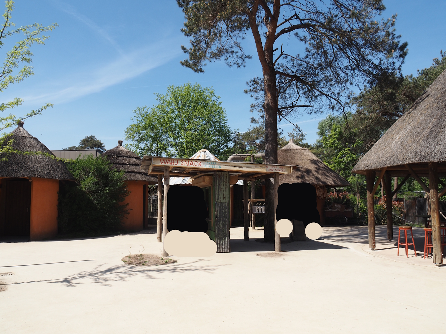 View in the African village area, 2025-04-30