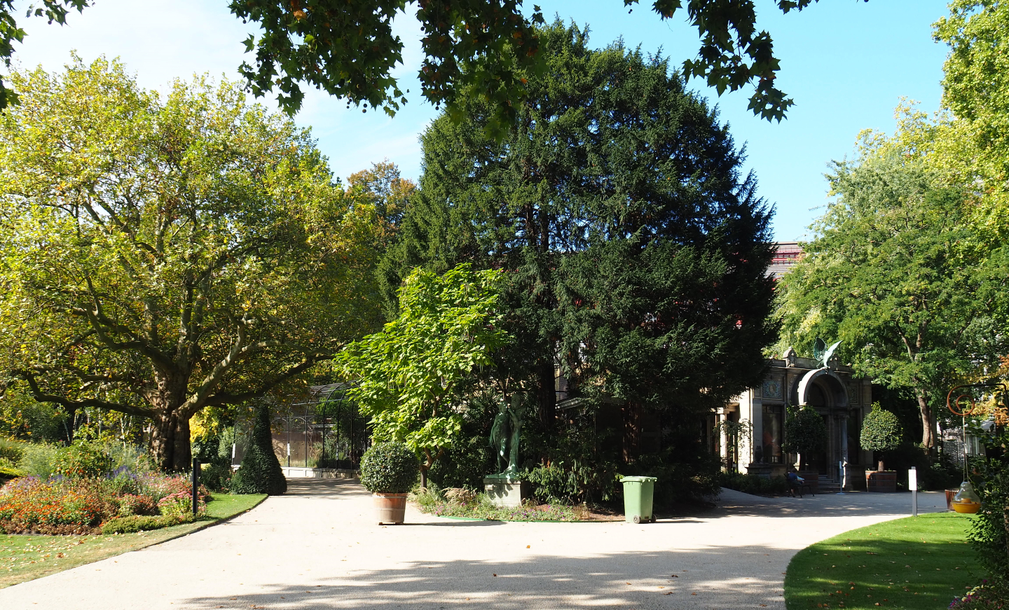 View in the zoo near the bird house, 2020-09-20