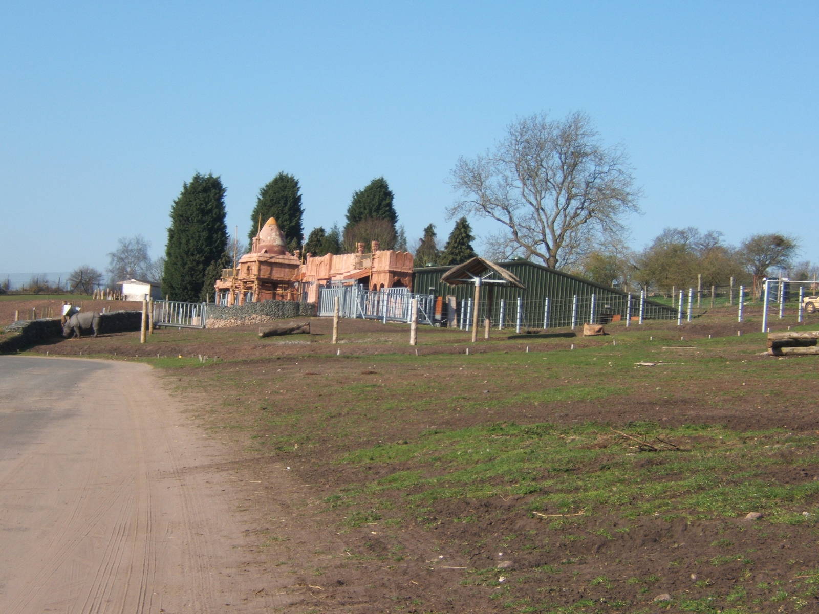 View Indian Rhino House and paddocks