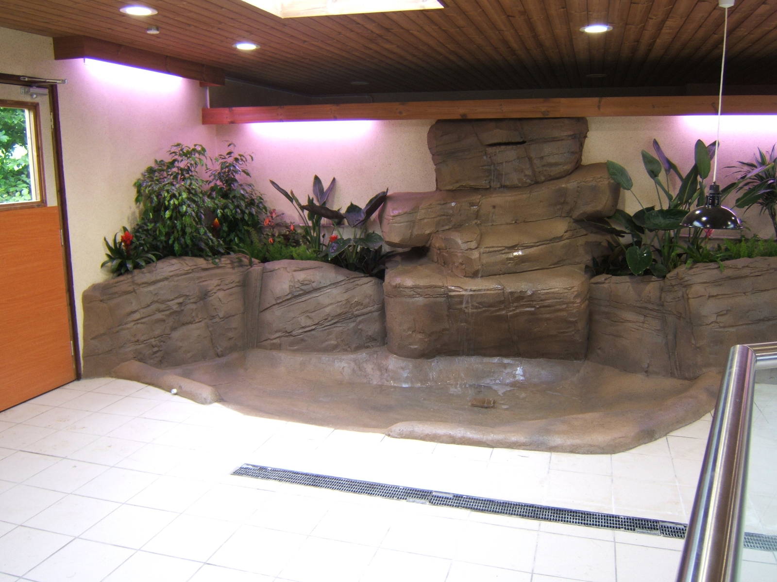 View inside new tortoise house