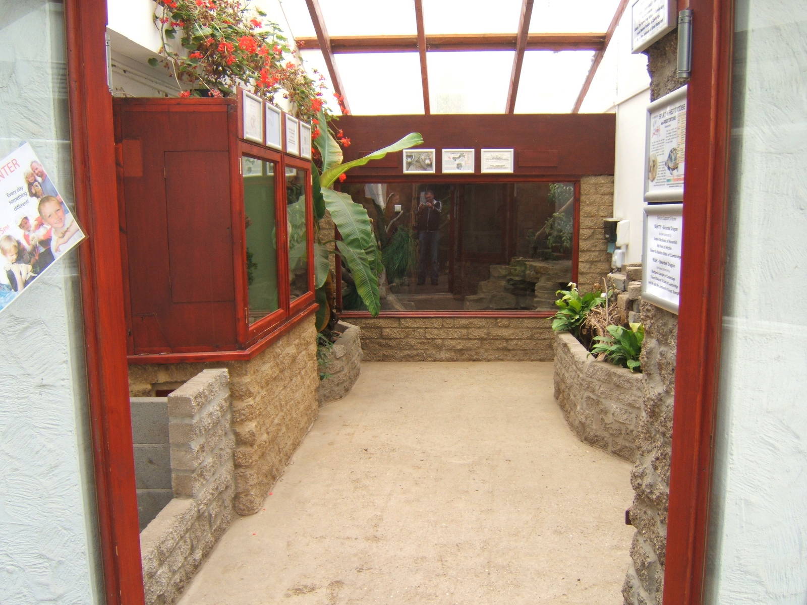 View inside Reptile House