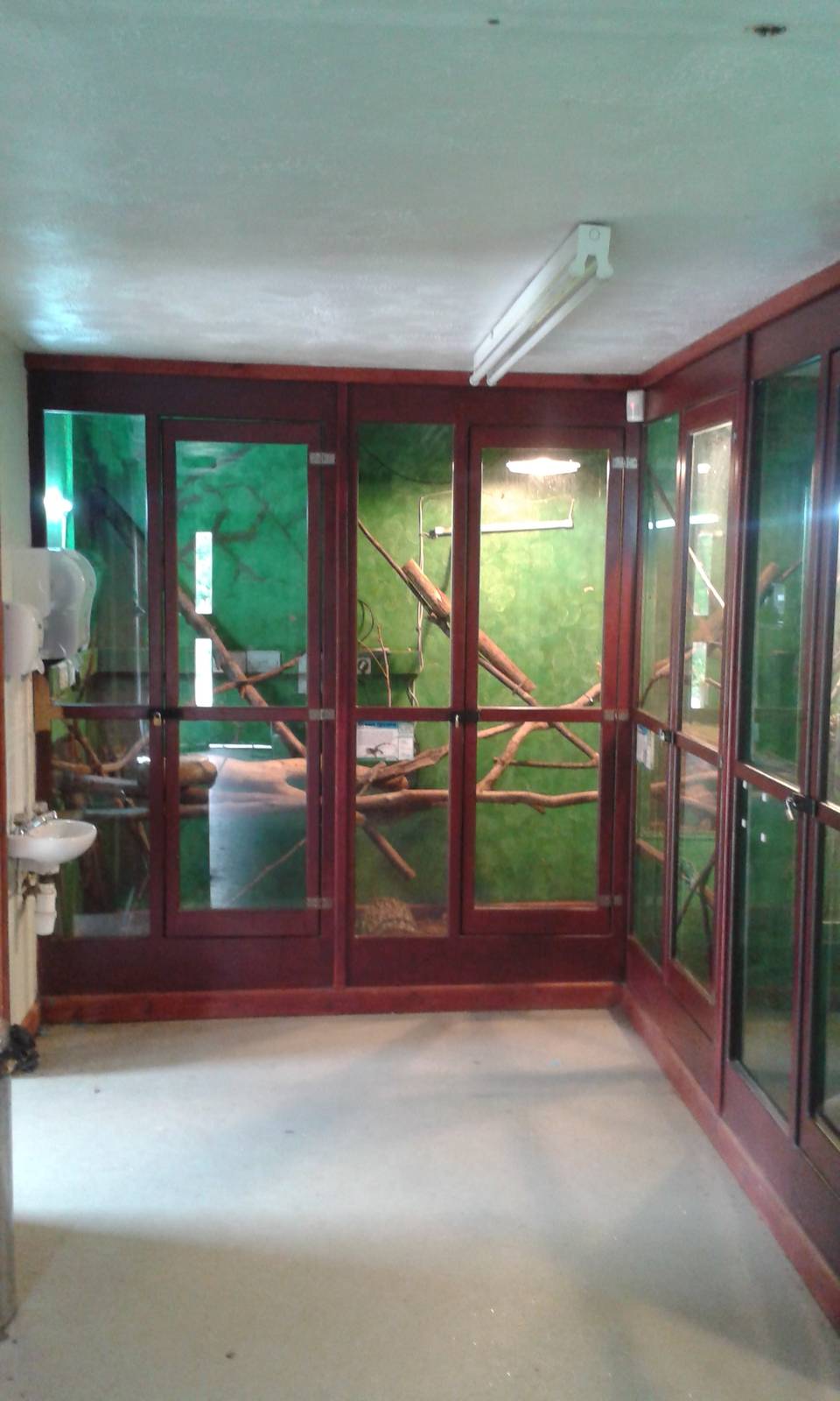 View inside Reptile House