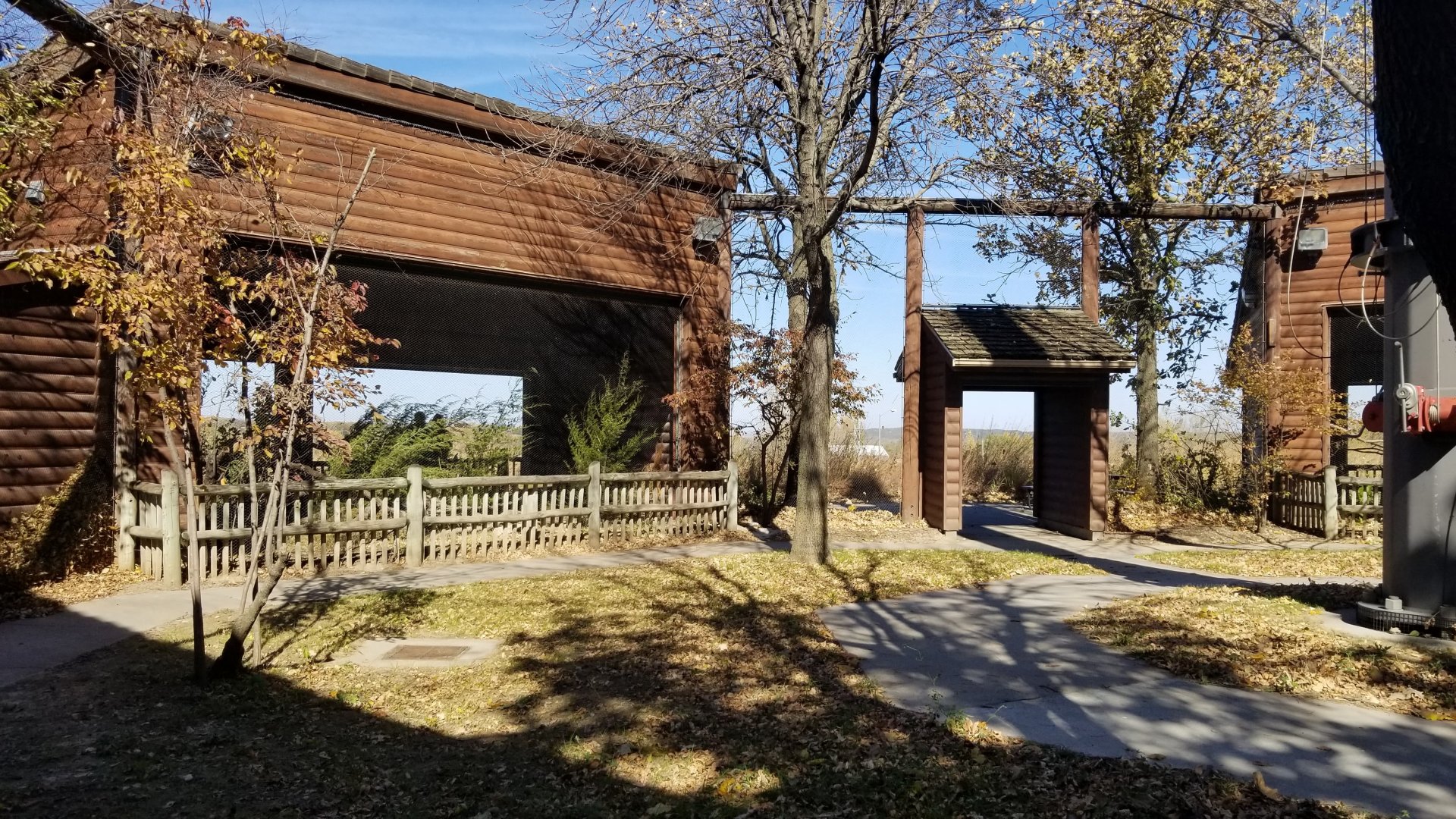 View inside small animal/bird rotunda