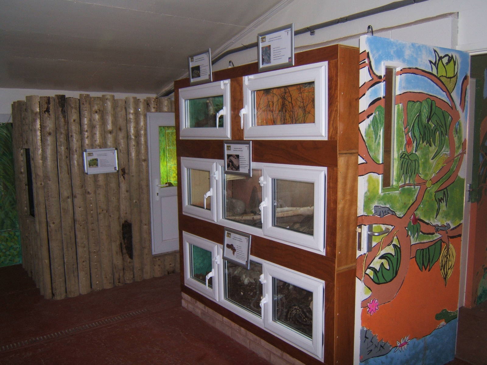 View inside the new Reptile House