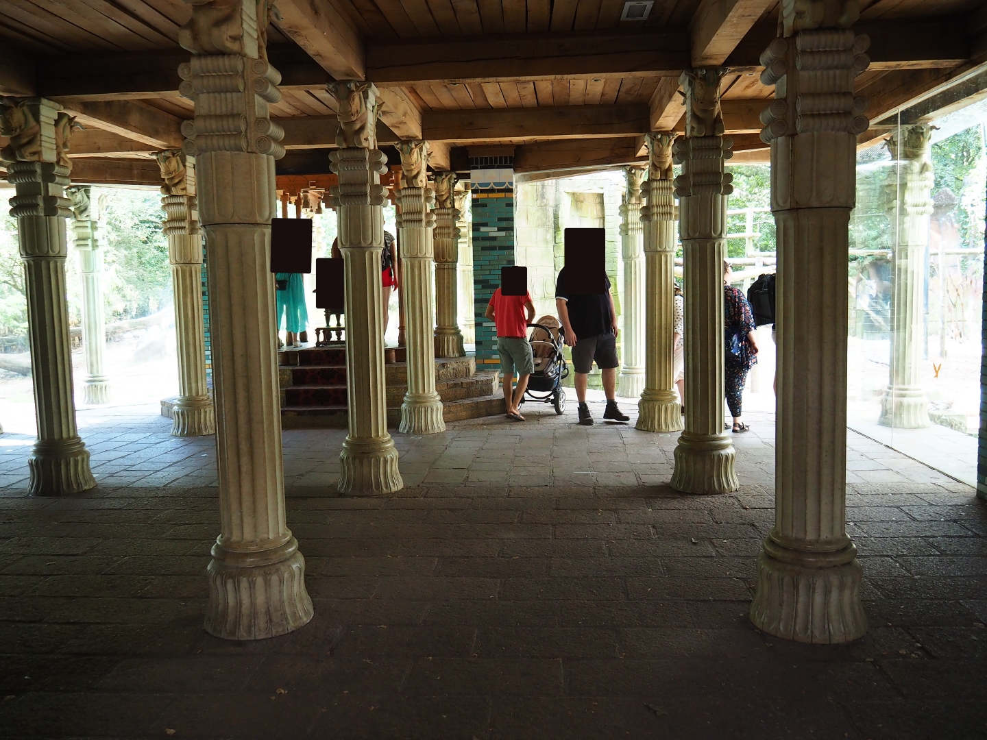 View inside the palace of King Darius