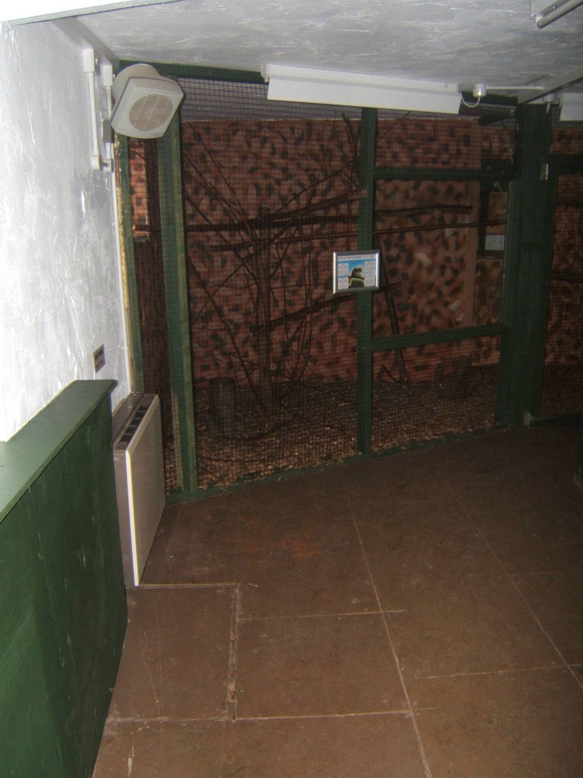 View inside the Primate House
