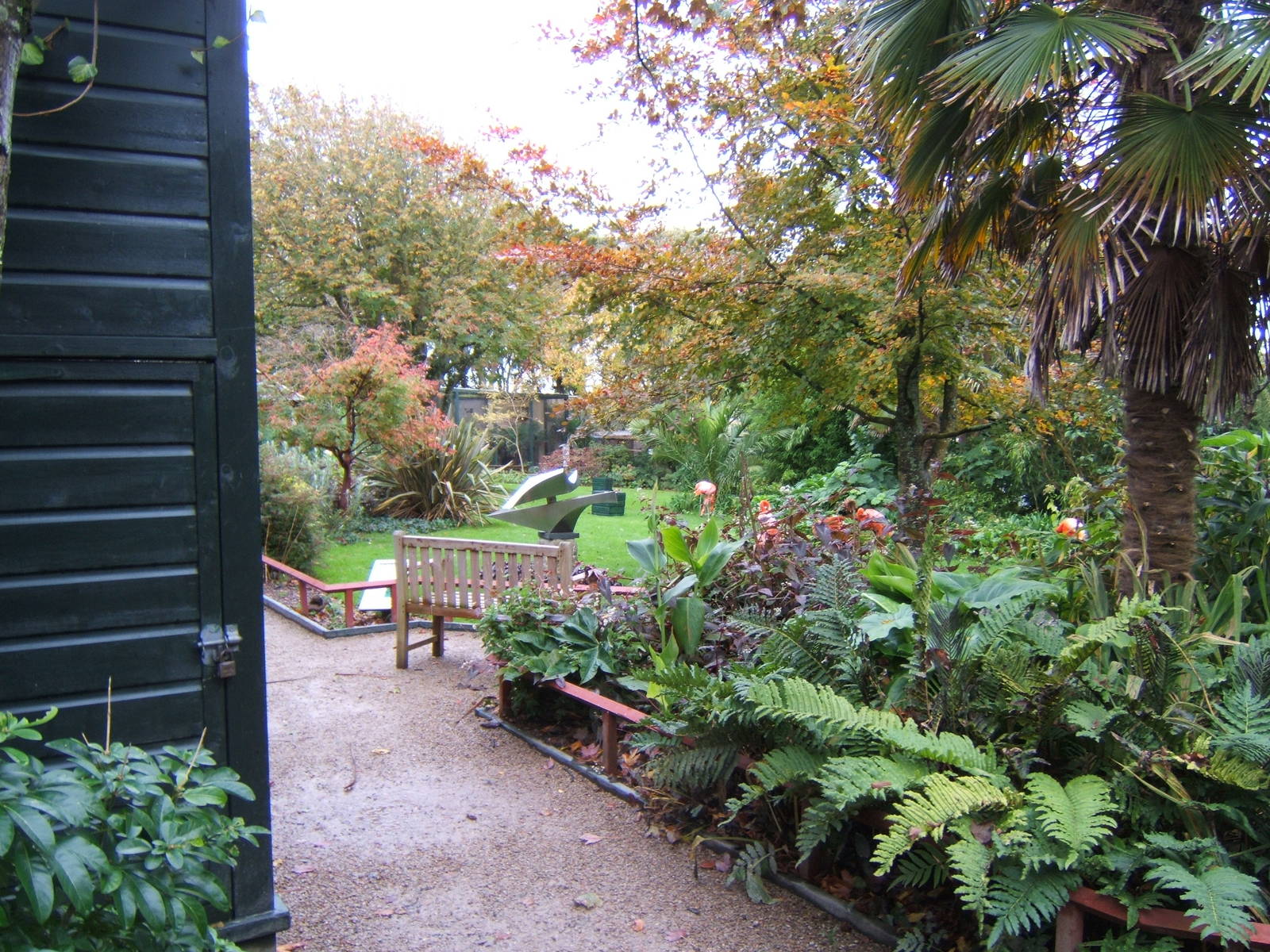 View inside walled garden