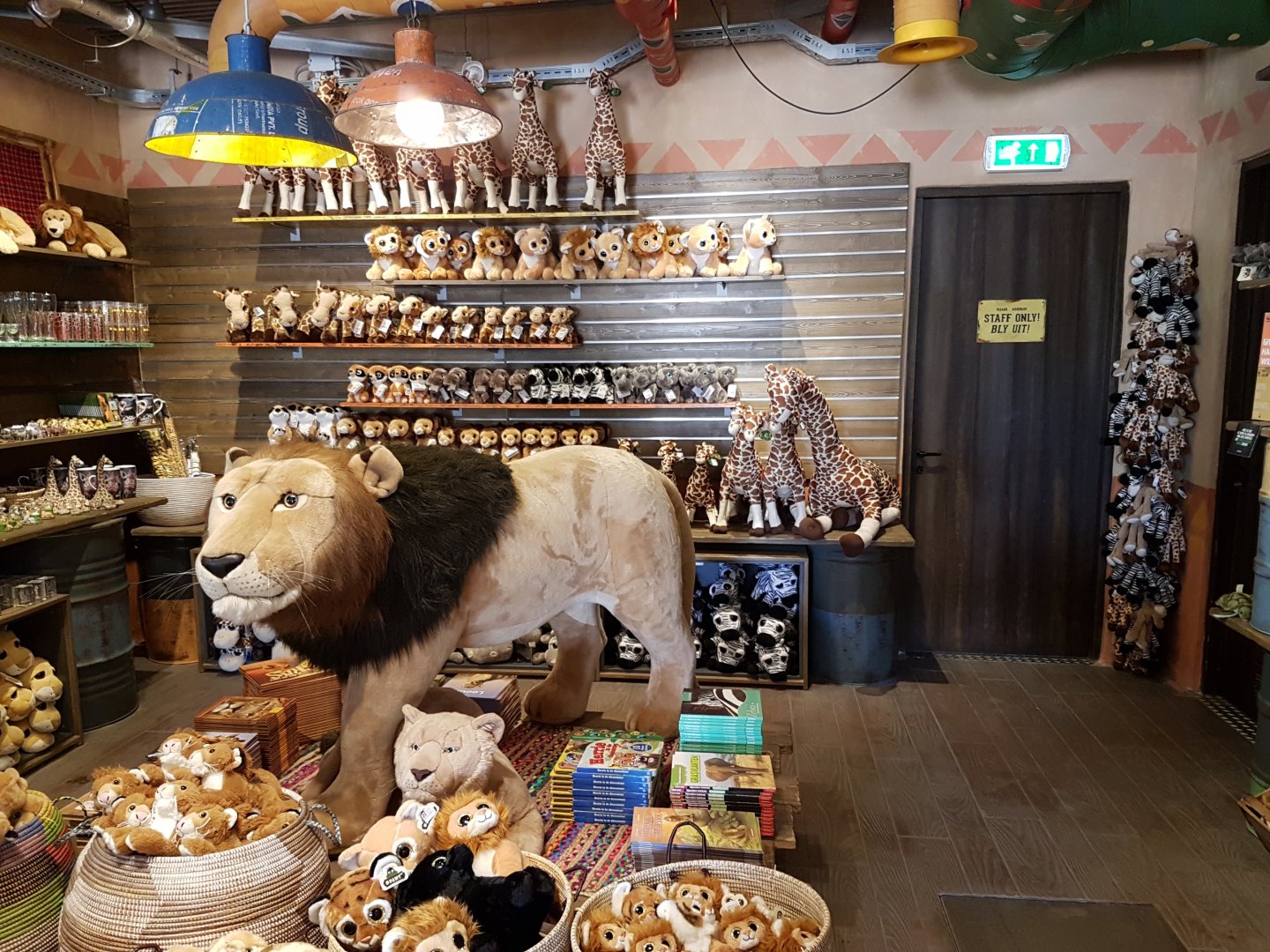 View into one of the many shops