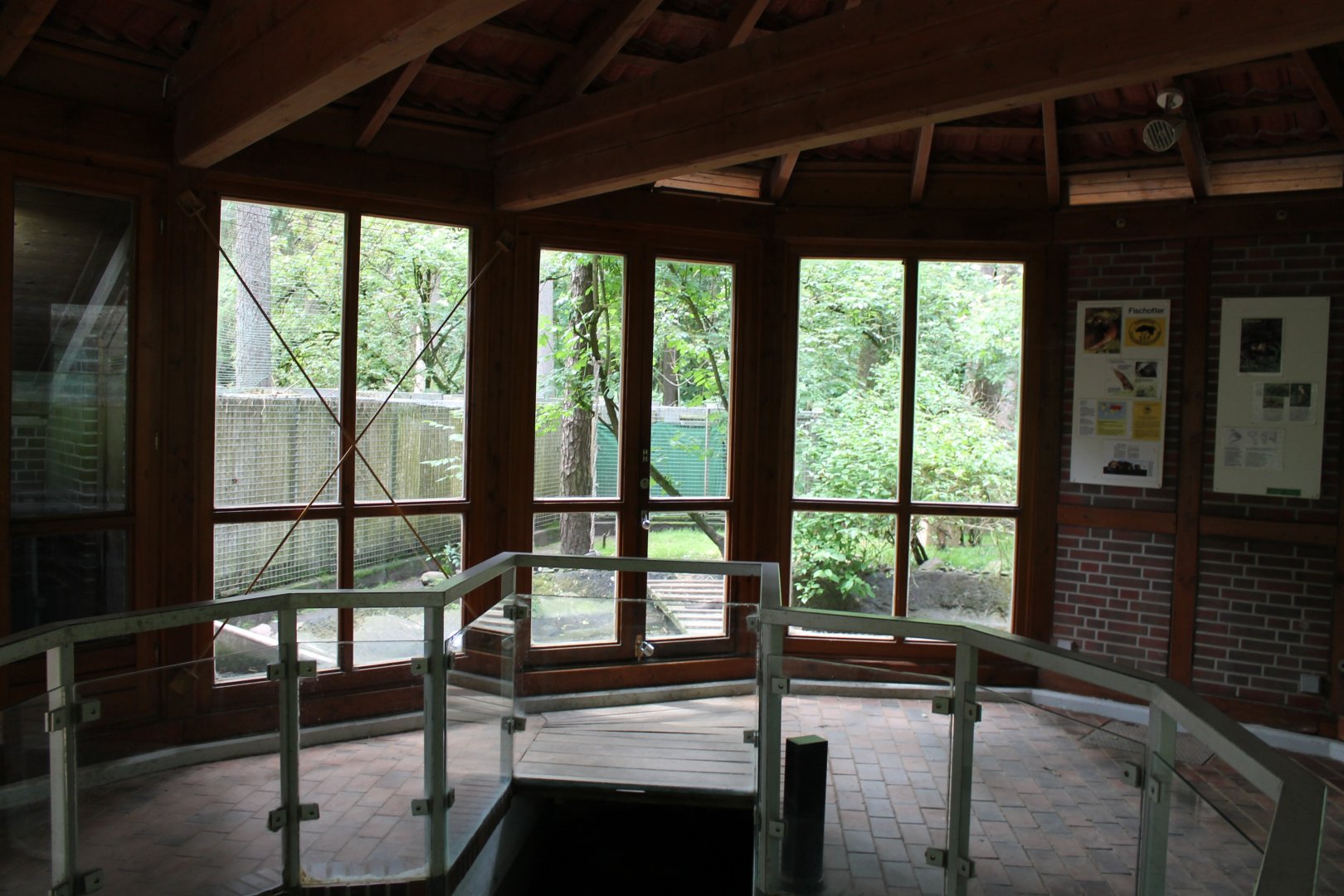 View into one of the Otter-enclosures