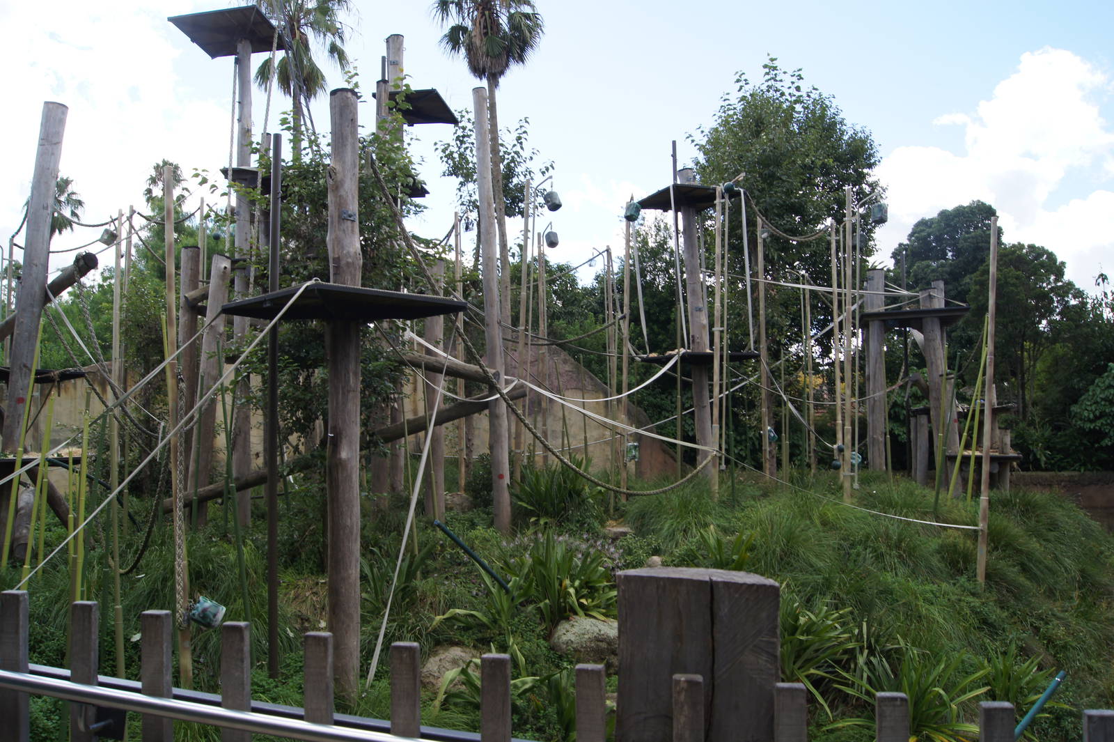 View into open enclosure