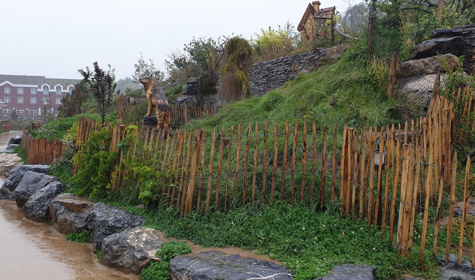 View into the new Nordic part of the Park