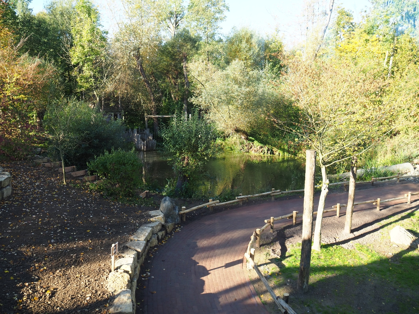 View into the park from the Limburg House (Oct 13th, 2018)