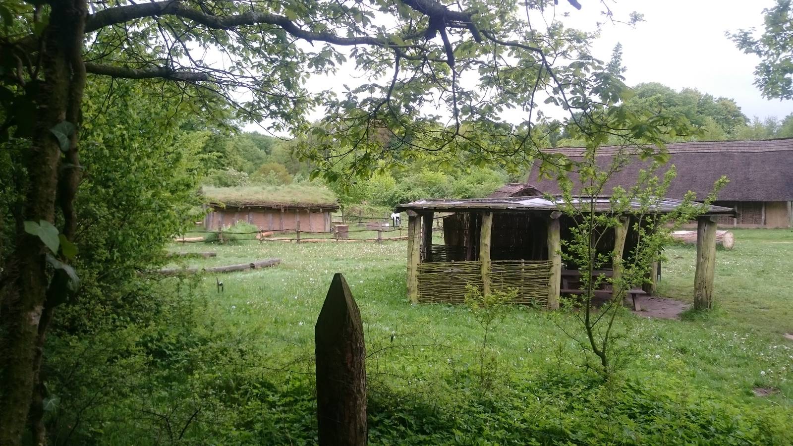 View into the Stone-age village